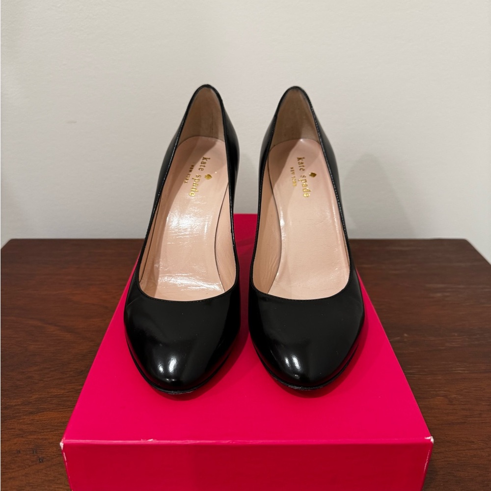 Kate Spade Black Patent Leather Heels